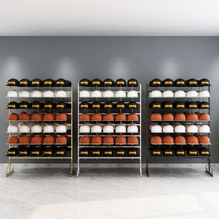 Hat Display Rack Floor-standing Adult Kidsren Mother and Baby Store Hat Holder Display Props Shelf Store Wall Storage Rack