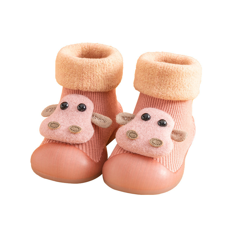 Invierno para bebés zapatos para niños pequeños zapatos de piso para niños zapatos de invierno zapatos de calcetines antideslizantes diseño alto