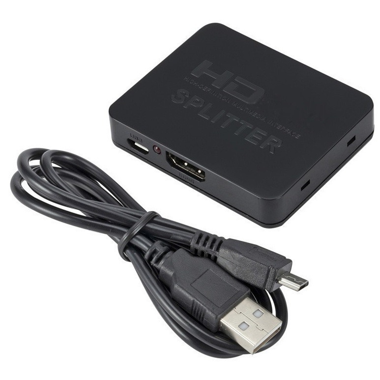 HDMI 1入力2出力スプリッター 4K デュアルディスプレイ 同時表示 ノートパソコン用HDMI分配器 4K|undefined