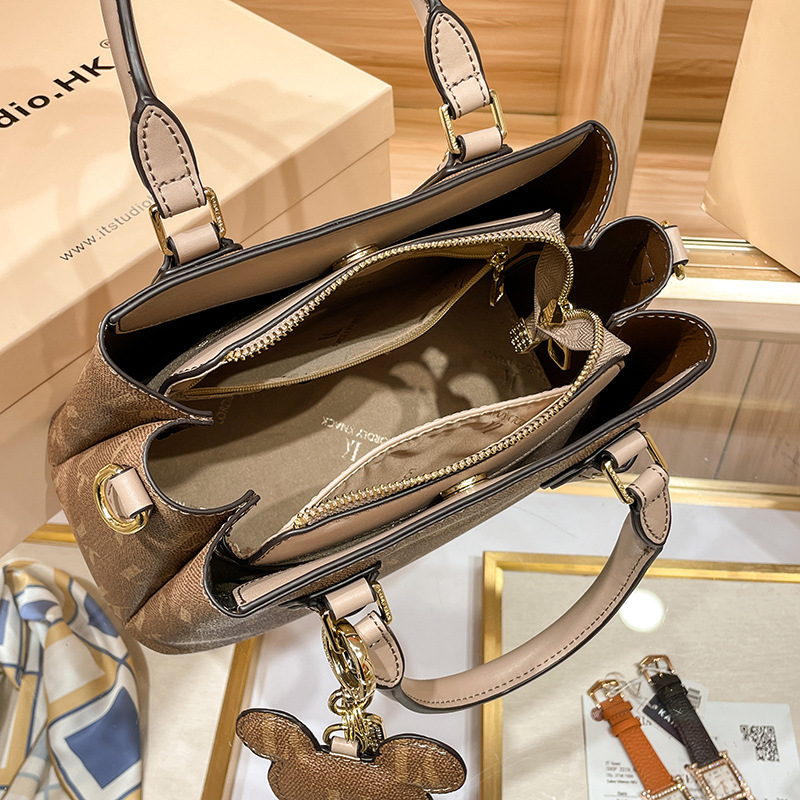 Handtasche Damen Sommer 2023 Neue Vielseitigkeit, Kapazität, hohe Qualität, modische One-Shoulder-Crossbody aus echtem Leder_voghion.com