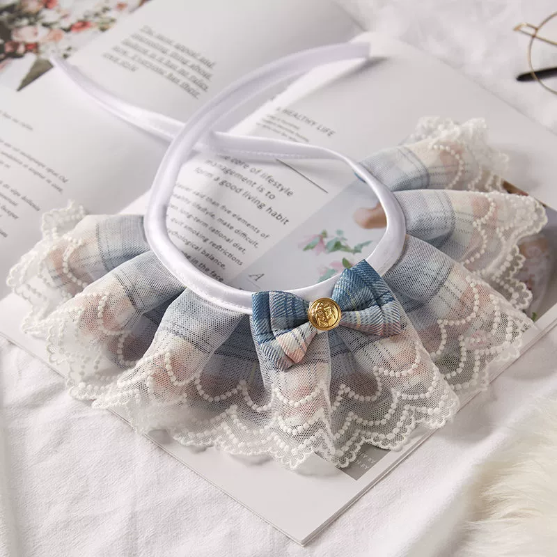 Кошачий ошейник Кошачий ошейник Собачий ошейник Маленькая и большая собака-кукла Тедди милый шейный нагрудник Домашняя кошка украшения