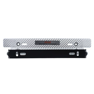 license plate frame with card – License plate holder/license plate holder - silver