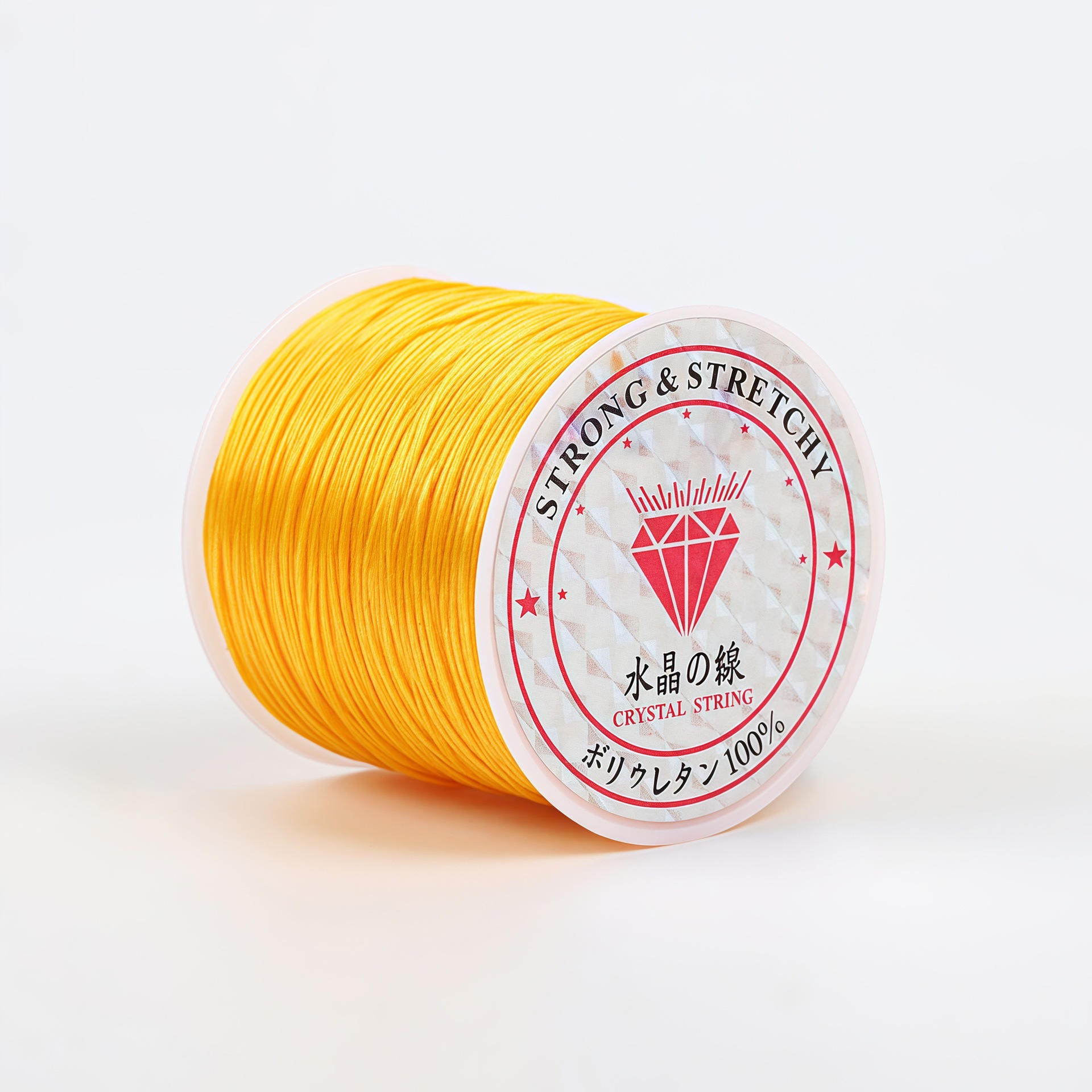 Flat elastic thread [golden]