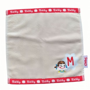 Manufacturer Custom Production of Cotton Yarn-Dyed Jacquard Square Towels with Embroidered Cartoon Images and Peripheral Oem