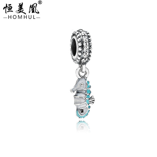 Alibaba.com Hot Selling Alloy Point Drilled Pendant Accessories DIY Crown Seahorse Cupid's Arrow Beaded Necklace