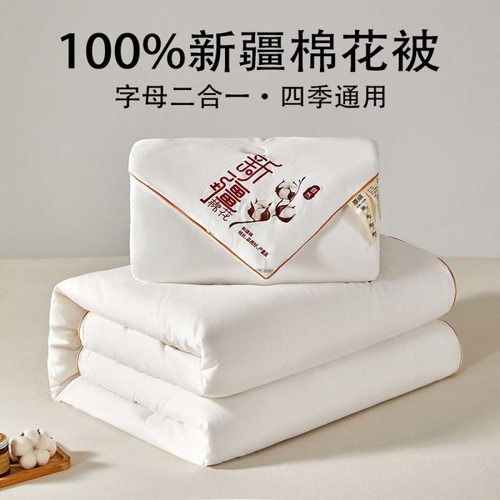 Xinjiang Pure Cotton Quilt, Two-In-One Zipper Style, Thickeneded Winter Quilt, Spring & Fall Quilt, Quilt Core, Universal for All Seasons