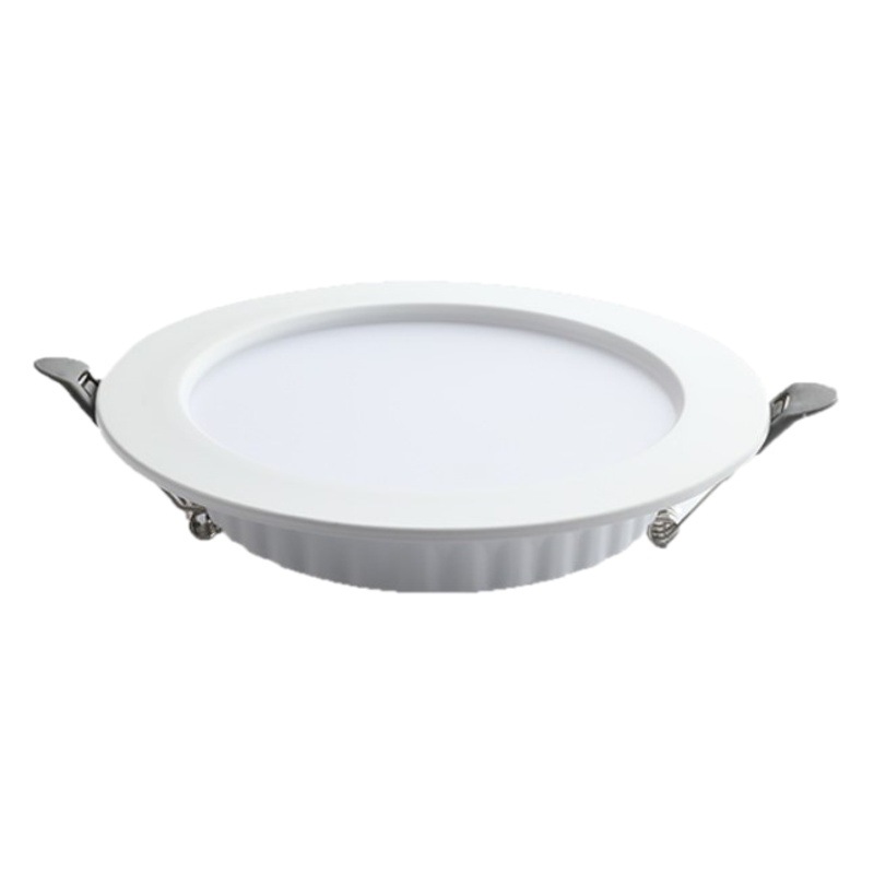 Downlight LED redondo ultrafino integrado al por mayor para el hogar 6 pulgadas 8 pulgadas techo de agujero abierto anti-deslumbramiento sala de estar ojo de buey lámpara de barril