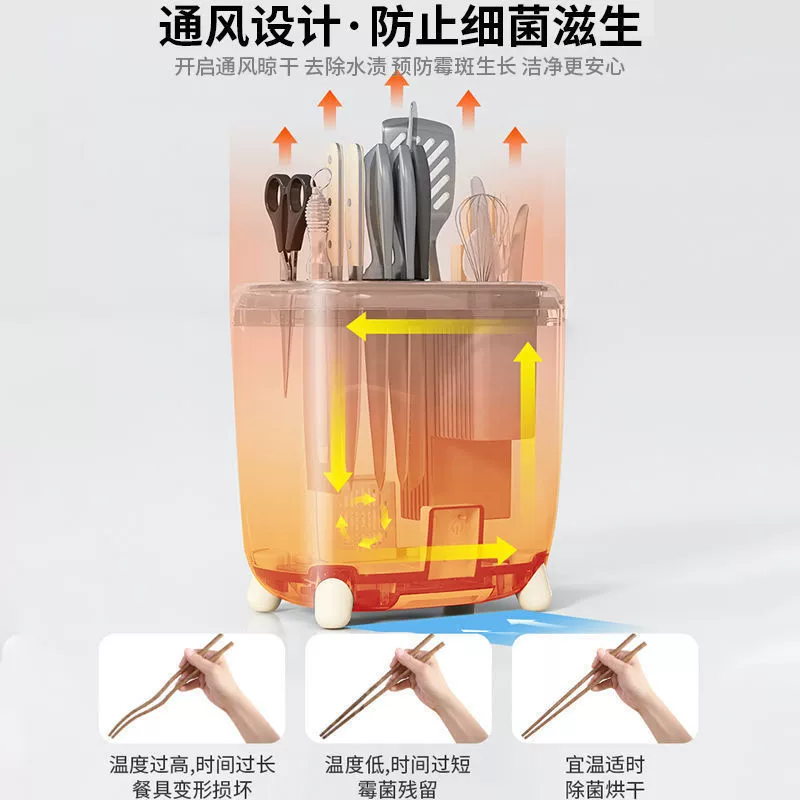 Antibacterial universal tableware, knife, spoon, storage system