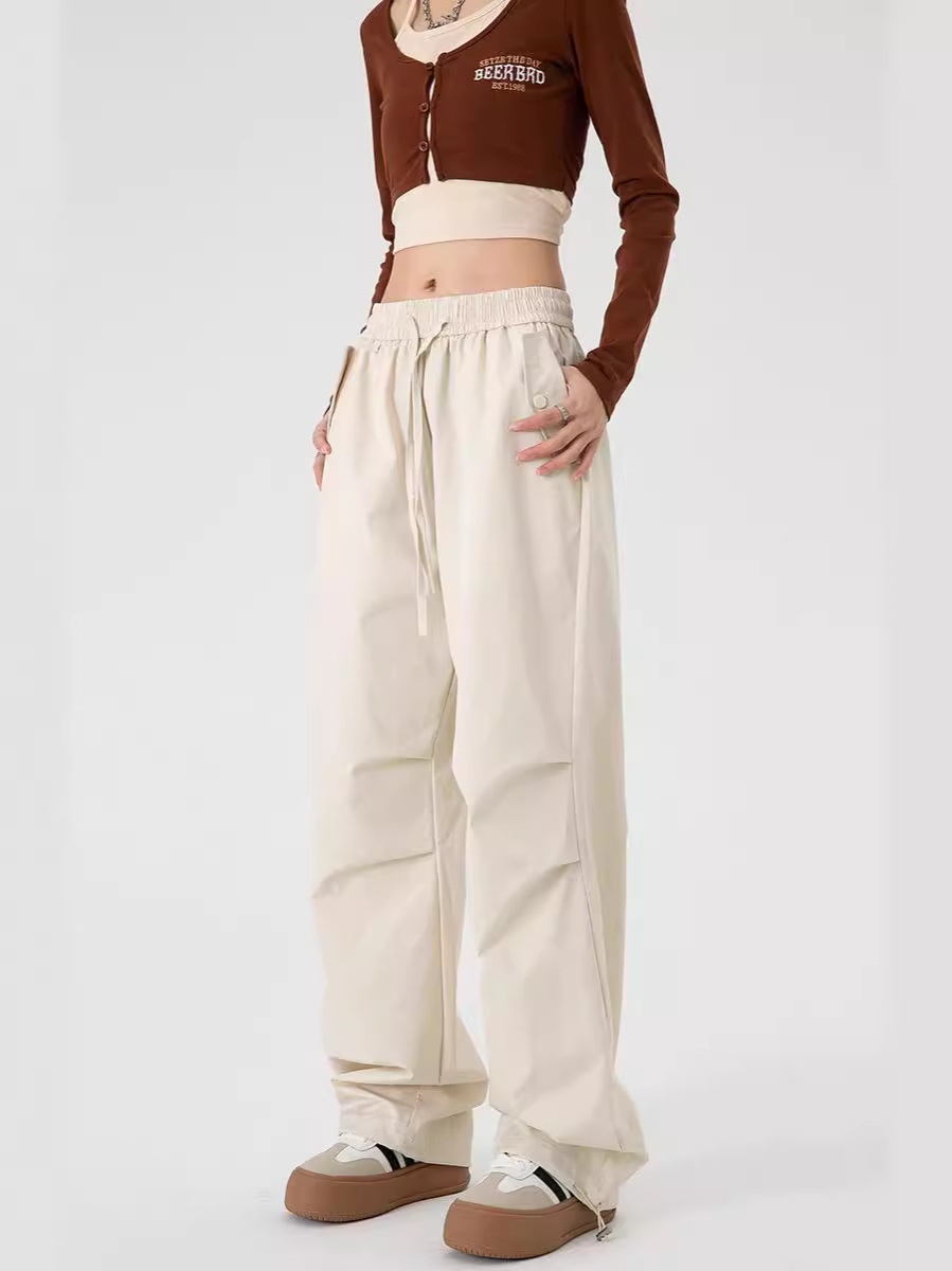 ジャック・チャイエンヤン メンズ パラトルーパー カジュアル 多用途 ワークパンツ 薄手 若者向け スポーツ タックパンツ 春夏 機能性スタイル