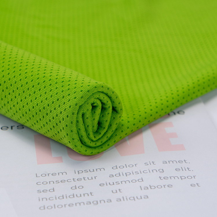 En stock malla fresca absorción de humedad de poliéster de secado rápido deportes malla bola ropa tela image 5