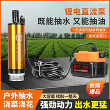 充电式锂电水泵户外便携农田灌溉家用花园喷洒水大功率泵厂家批发