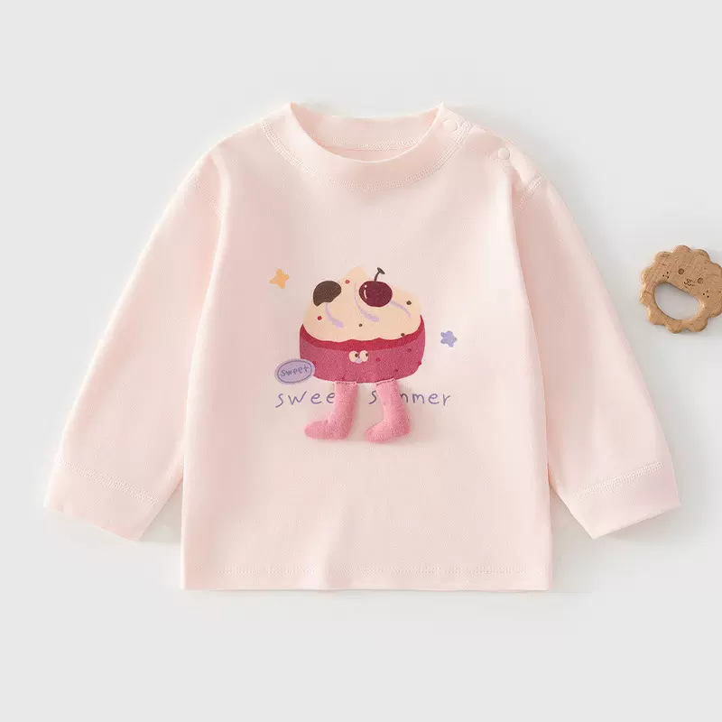 2026新款婴儿衣服男女童长袖t恤宝宝春装春秋女童休闲上衣儿童