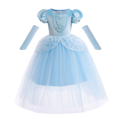 Halloween children's Cinderella costume summer dress for girls Cinderella princess dress Halloween performance costume