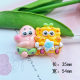 Big card spongebob series resin diy jewelry accessories cream glue mobile phone case hole shoes patch material
