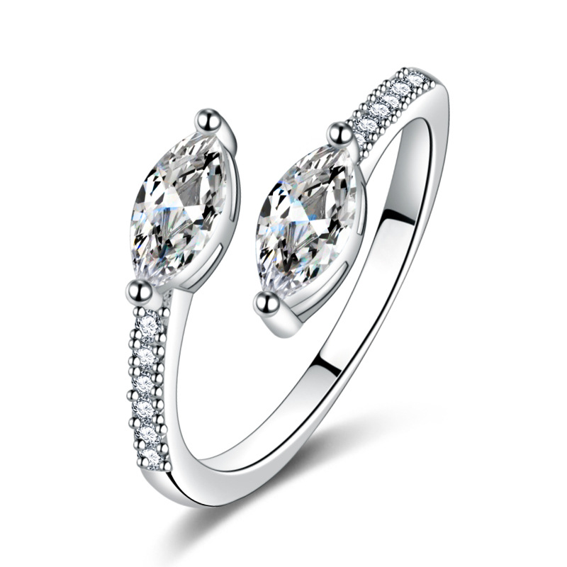one size creative ring with stone with zircon