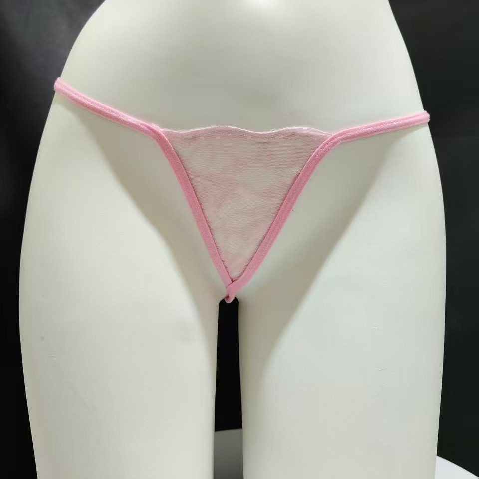 Flirty and Sexy Underwear with Butterfly and Heart Decorations, Hot and Sexy Women's No-Take-Off Bikini Thong, Adjustable
