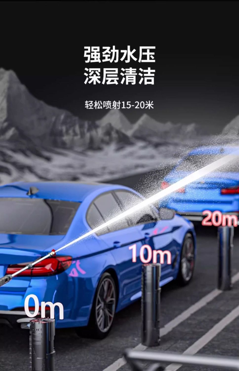 Kaiboni Commercial Washing Machine High Pressure 220V High Power Car Washing Machine Car Wash Shop Farm Powerful Water Gun Water Pump