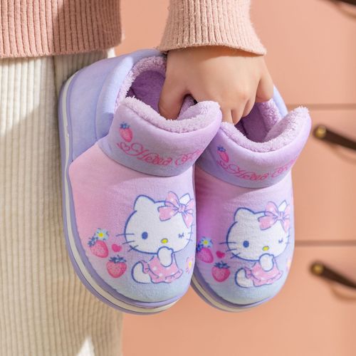 HelloKitty凯蒂猫棉鞋保暖可爱家居秋冬季包跟女童鞋