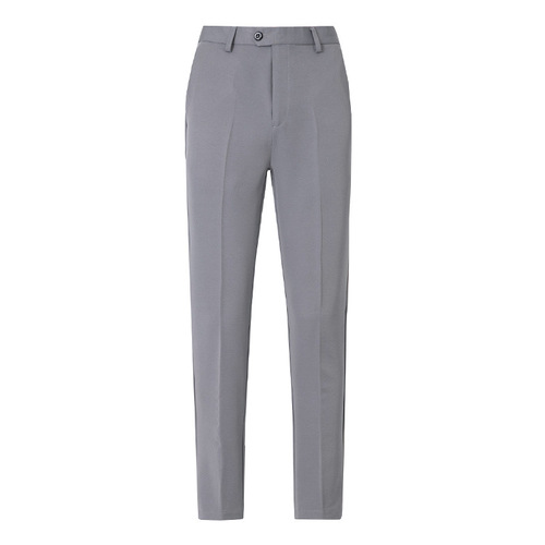 Spring and Autumn European and American Business Suit Men's Pants Straight Slim Men's Casual Pants No Ironing Solid Color Korean Pants Men's Thailand