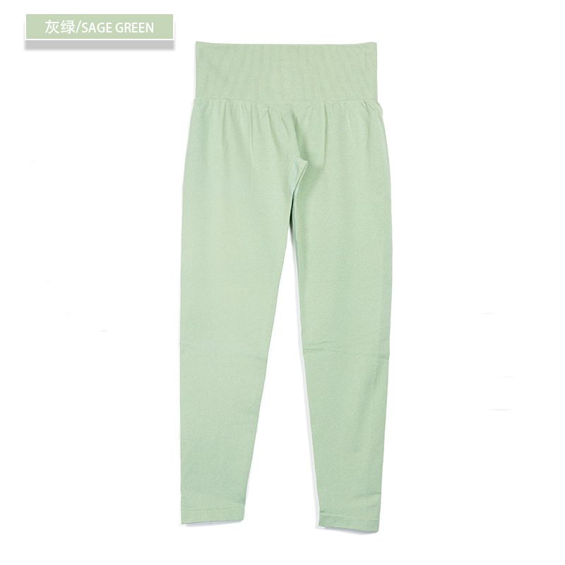 Nvgtn sin costura pantalones europeos y americanos deportes yoga fitness yoga pantalones versión sin logo alta calidad en stock