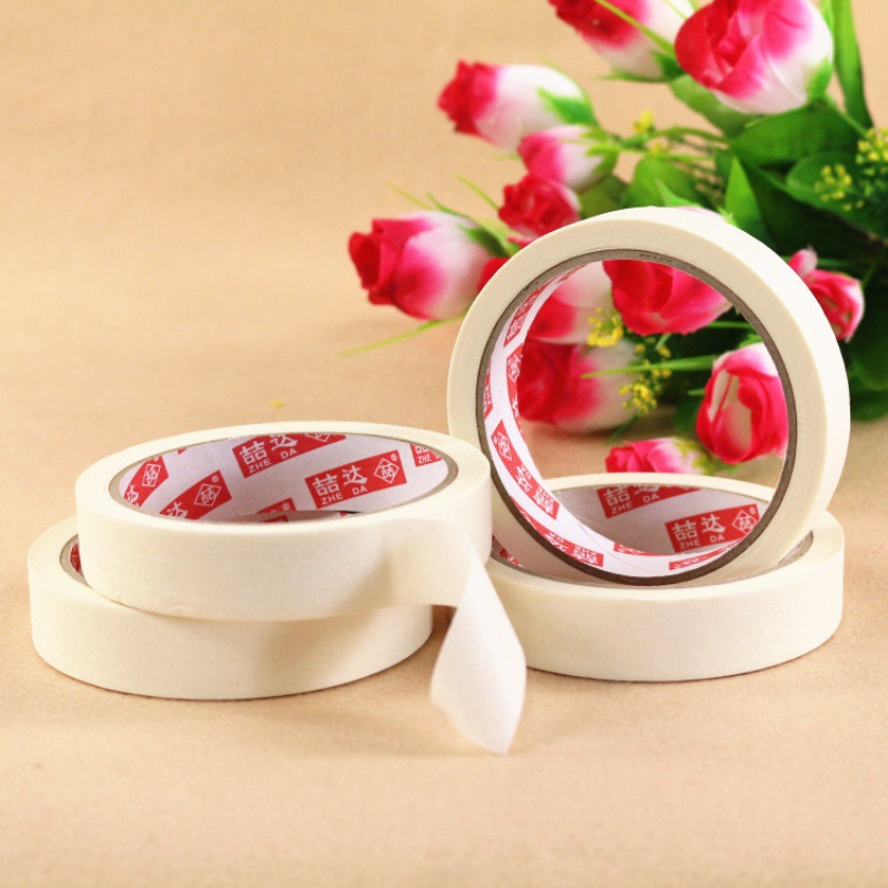 美纹纸胶带20mm*10m可书写横断易撕常温不残胶美缝装修喷漆遮蔽纸