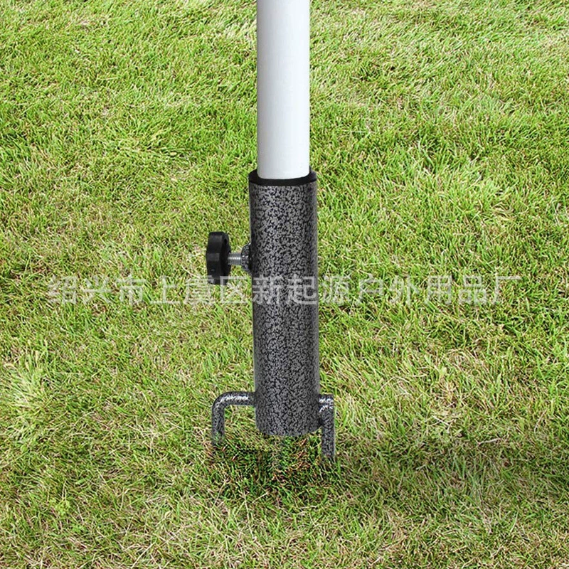 Многофункциональный рыболовный Зонт наземная вилка Солнечный зонт наземная вставка пляжный зонтик база навес наземная вставка два фута Гвоздь черный зонтик из нержавеющей стали вставка