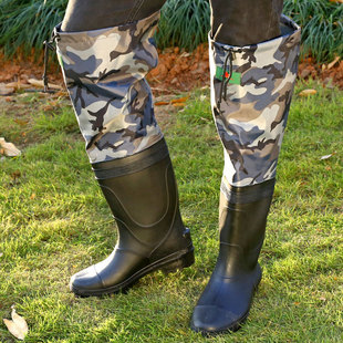 Seedling Water Shoes, Paddy Field Socks, Soft-Soled Rice Field Seed Field Waterproof Men's and Women's Over-The-Knee Pants, Rain Boots, Special Long Rain Boots