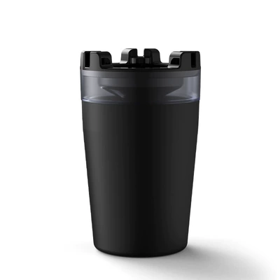 Ashtray with Water Tank, Anti-Fly Car ashtray - water-spray-to-extinguish-smoke-black-2-pieces