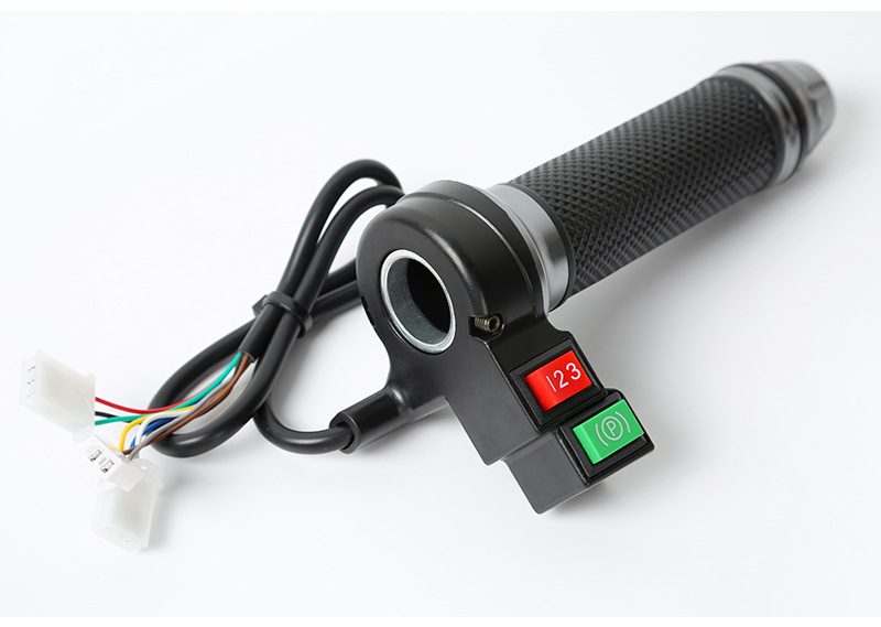 Aluminum Alloy High-End Double-Button Throttle Assembly for Electric Vehicles, Universal Speed Control Throttle Assembly for Electric Vehicles