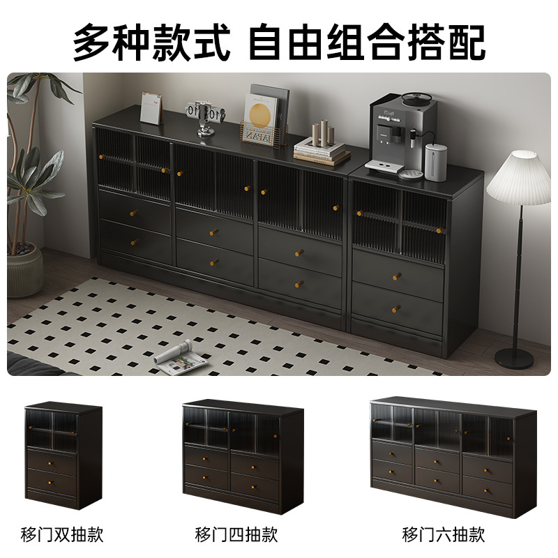 Nuevo gabinete chino de madera sólida gabinete de comedor sala de estar gabinete de café estante simple de almacenamiento casero armario todo en uno