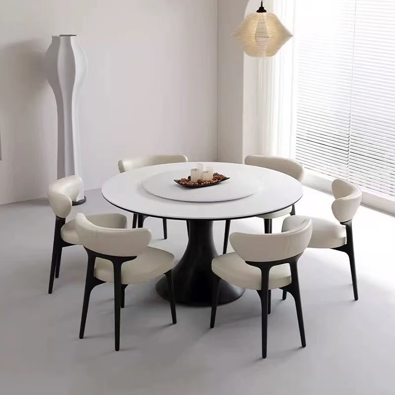 Silla de comedor de madera maciza gruesa para el hogar Silla de fresno de diseño nórdico Silla de respaldo de alta gama de hotel minimalista moderno