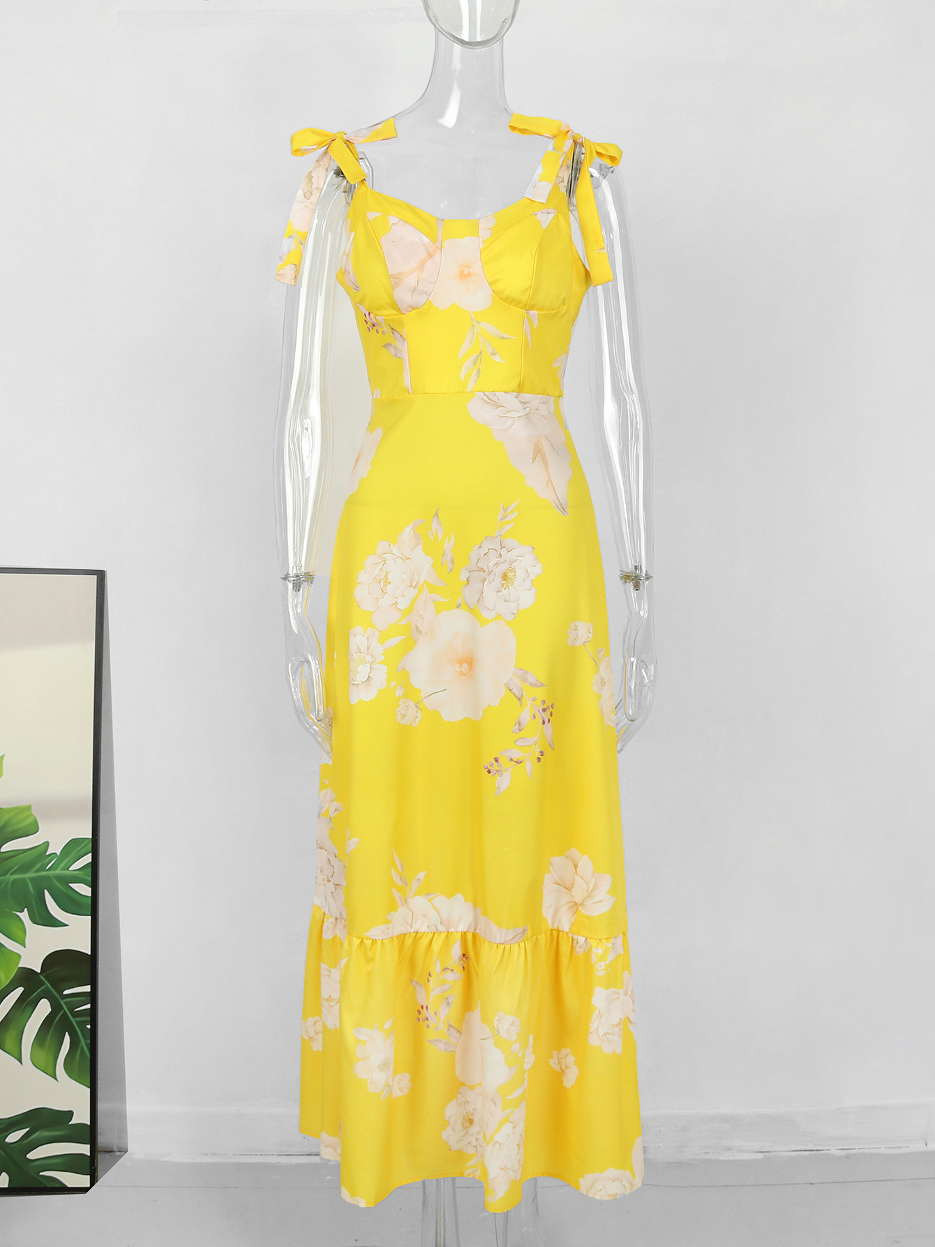 Women's Regular Dress Streetwear Collarless Sleeveless Flower Maxi Long Dress Holiday Daily Beach display picture 3