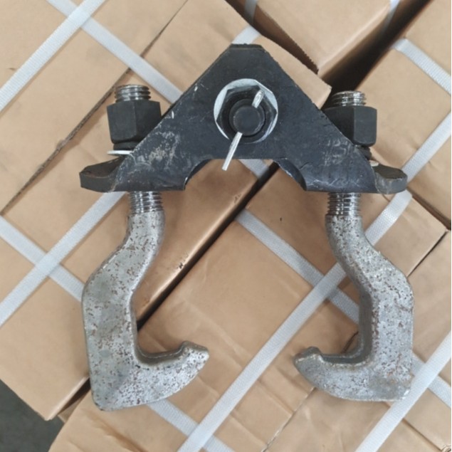 gancho de fijación de conexión ferroviaria ligera de mina de carbón gancho de fijación de mina de grúa monorril U gancho de galpón de grúa de mina monorril U