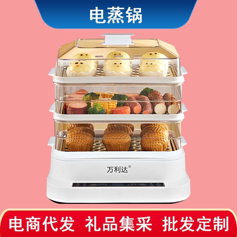 Wanlida 電気蒸し器家庭用 32 リットル蒸し器オールインワン上部蒸しと下部調理蒸し器ギフト卸売配送スマート|undefined
