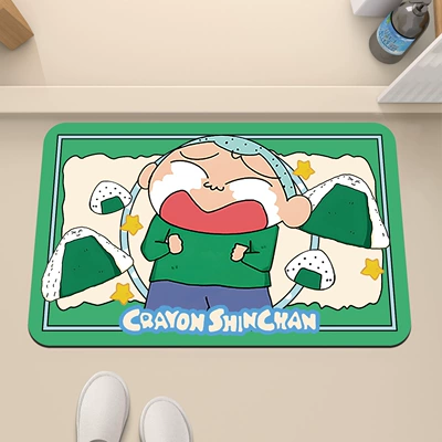 Floor Mat Bathroom Floor Mat — Avtomobil döşəmə paspasları - men-who-cry-with-green-edges-and-crying-rice-balls-3040