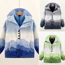 巴拉巴拉男童冲锋衣三合一2024新款儿童外套春秋中大童上衣可拆卸