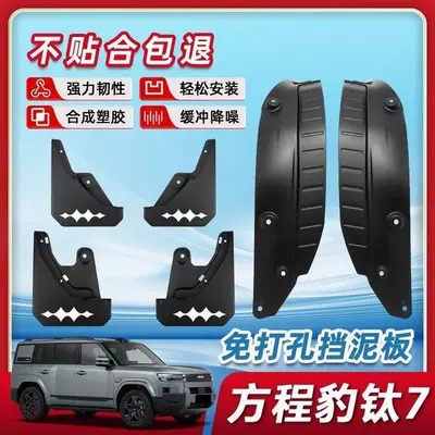 Mudguard, 7 rear door inner fender
