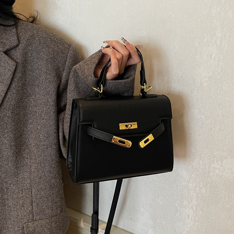 Bolso de explosión transfronteriza, bolso de mano de alta calidad para mujeres, bolso Kelly 2025, nuevo clásico de un solo hombro, bolso pequeño