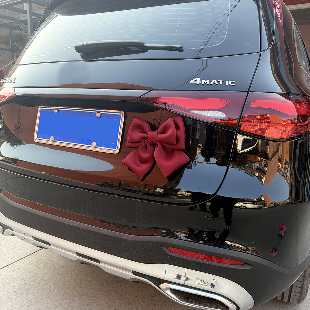 Car Rear Decoration Bowknot Female Car Exterior Trunk Pendant Car Sticker Ornaments Motorcycle Ornaments Car Sticker Ornaments