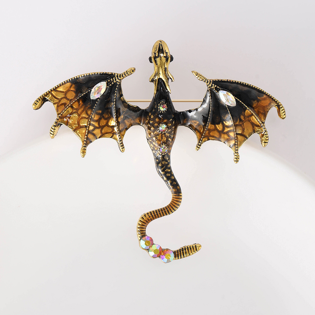 21g Weight Artificial Rhinestones Inlay Material Brooches Classification Banquet, Party, Street Occasion Alloy Material Animal Pattern Women's Gender Enamel Design Casual Style Casual Pin Animal Alloy Enamel Artificial Rhinestones Women's Brooches 11
