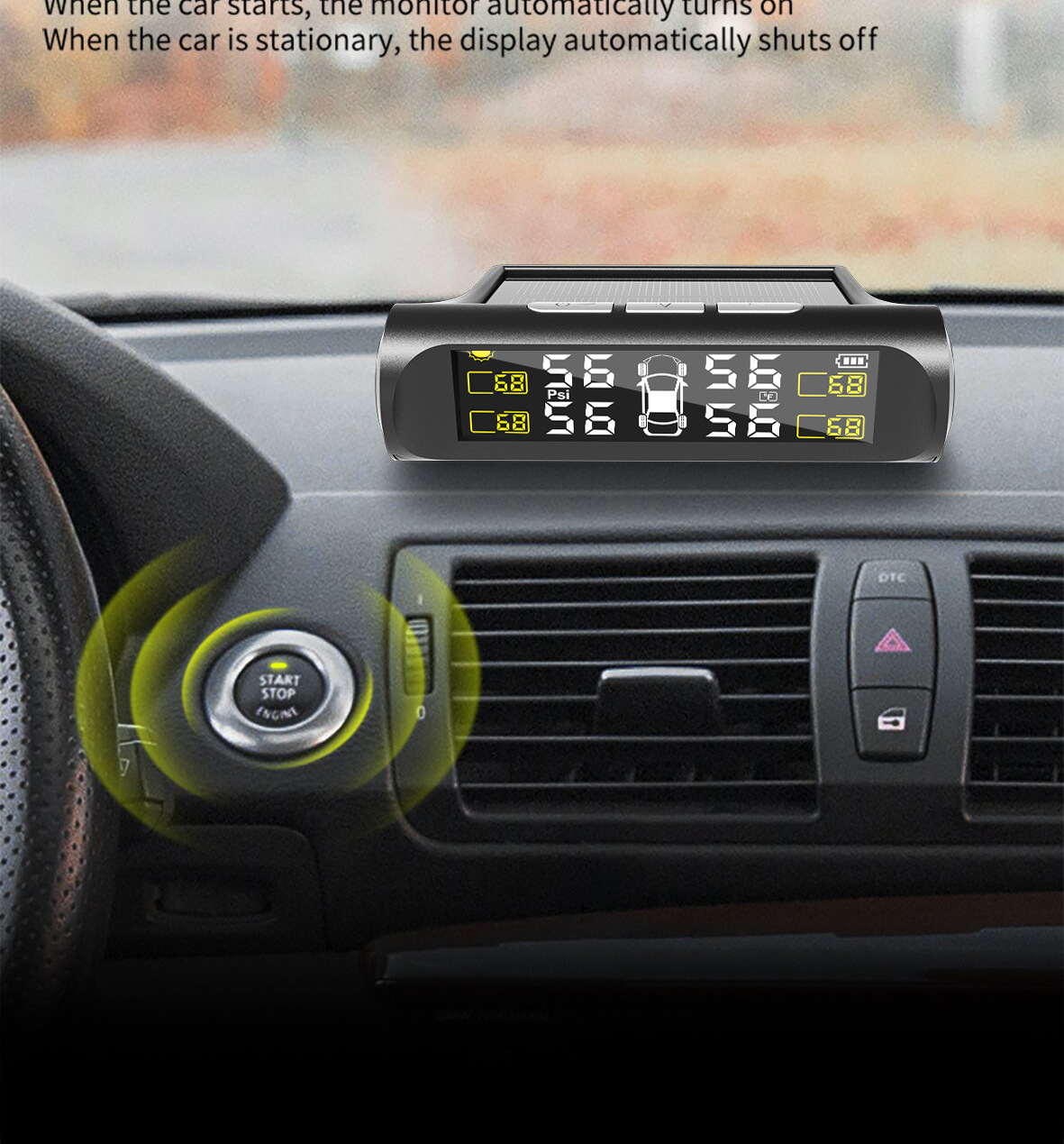 Tire Pressure Monitoring Tire Pressure Monitor Tpms Tire Pressure Detection Tire Pressure Detector Cross-Border E-Commerce