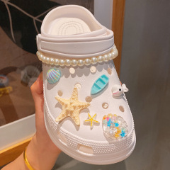 [Yiwu door-to-door delivery] Ouyang Nana's same style summer ins ocean world clogs, accessories, buckle shoes