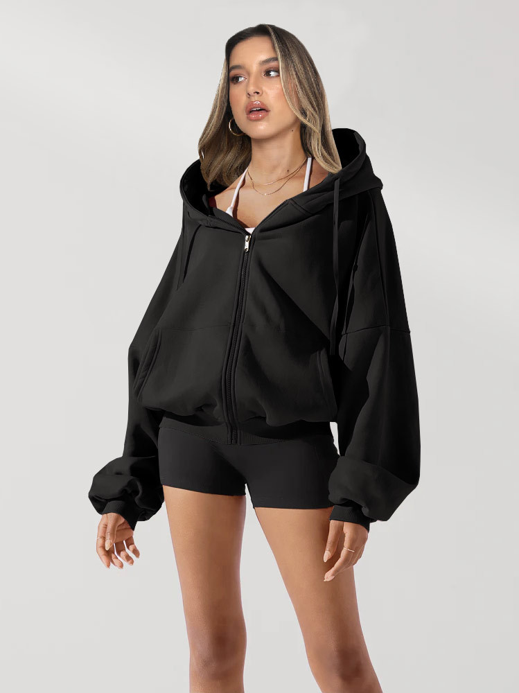 Cross border hot collection hooded sweater for women in autumn and winter