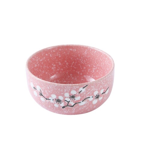 Japanese hand-painted ceramic bowl home soup bowl rice bowl creative dessert bowl steamed egg bowl ins ceramic tableware set