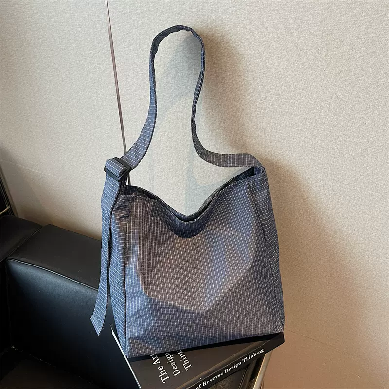 新款韩系新款ins 小清新条纹托特包大容量通勤斜挎包休闲百搭女包