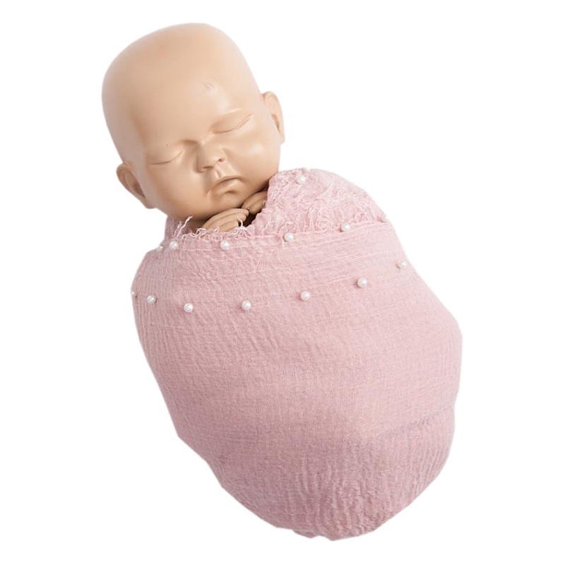 Nuevos niños foto abrigo de tela estudio foto apoyos bebé fotografía del bebé verano algodón y lino perla abrigo paño 395