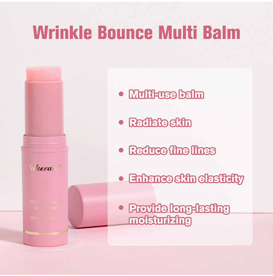 Lakerain Rosa Lippenbalsam Multi-Balm Feuchtigkeitsspendend mit Faltenreduzierung und Feinen Linien Reduzierung – Detail 3