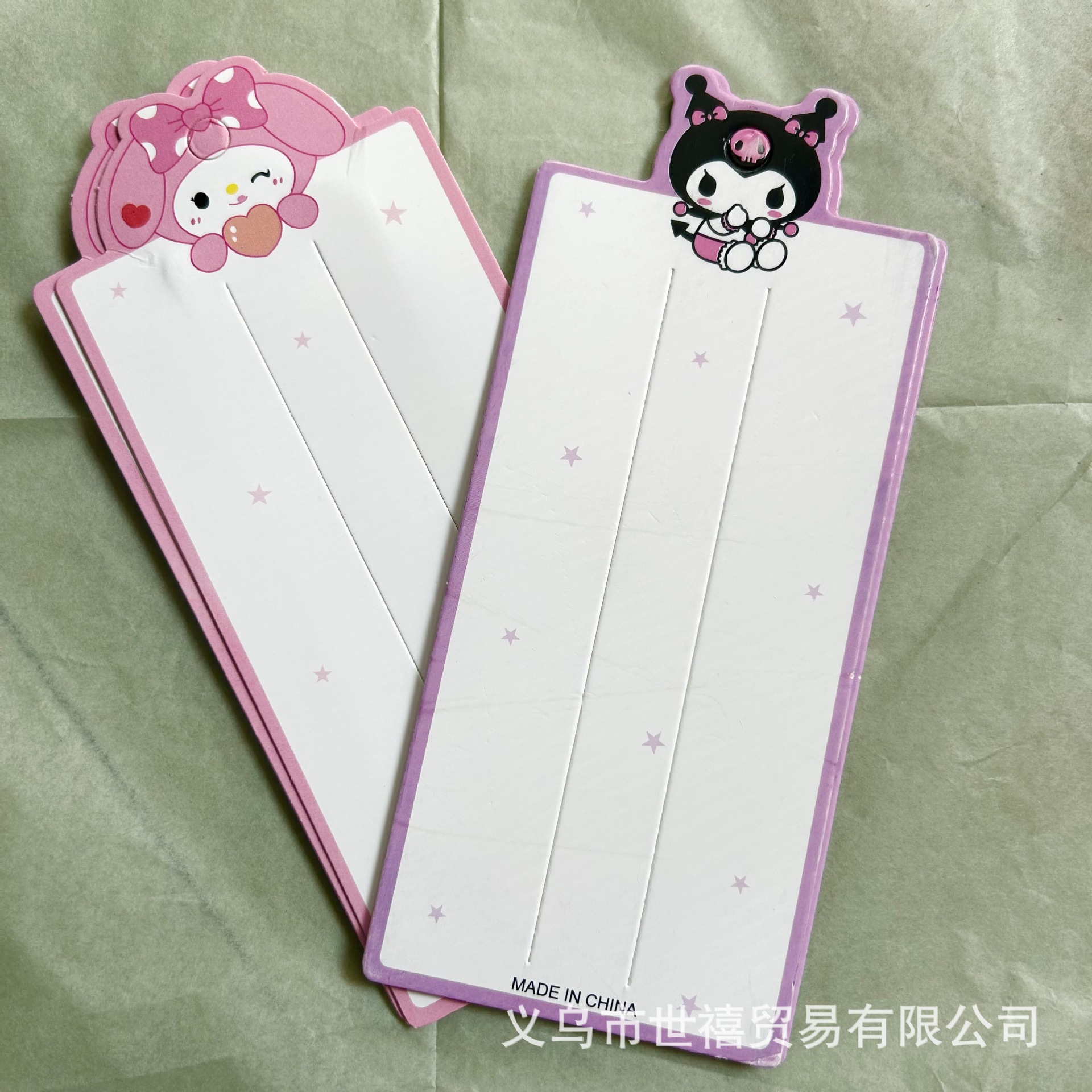 Caricatura infantil Kulomi jade cane perro tarjeta de cabello papel adorable bolsa de tarjetas para el cabello diy tarjeta de cabello hecha a mano