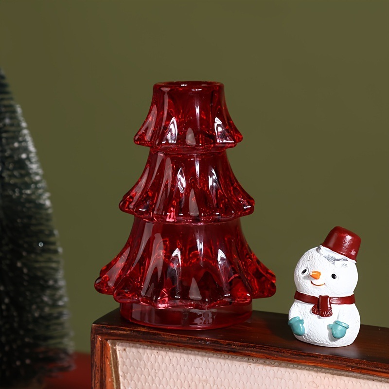 3 個クロスボーダーホット販売スポットガラスクリスマスツリーキャンドルホルダークリスマス装飾装飾品ドロップシッピング中サイズ|undefined