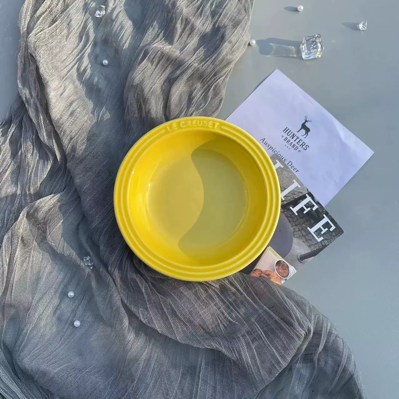 Керамическая посуда Le Creuset Cool Ceramics 15см сетевая тарелка-поднос глубокая круглая, подарочная коробка, вариации цвета
